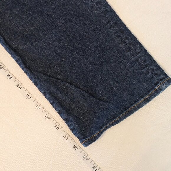 7 For All Mankind Dark Blue Straight Leg Jeans, 33 x 32 - Picture 12 of 12